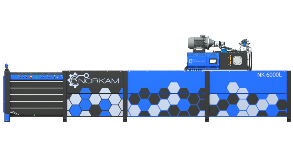 Norkam NK-6000L semi-automatic horizontal baler for medium-volume recycling