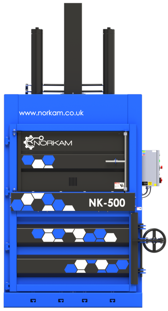 Norkam NK-500 mill size vertical baler for industrial waste